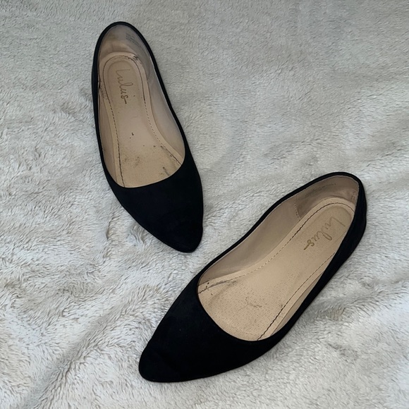 Holly Black Suede Flats - Picture 4 of 7